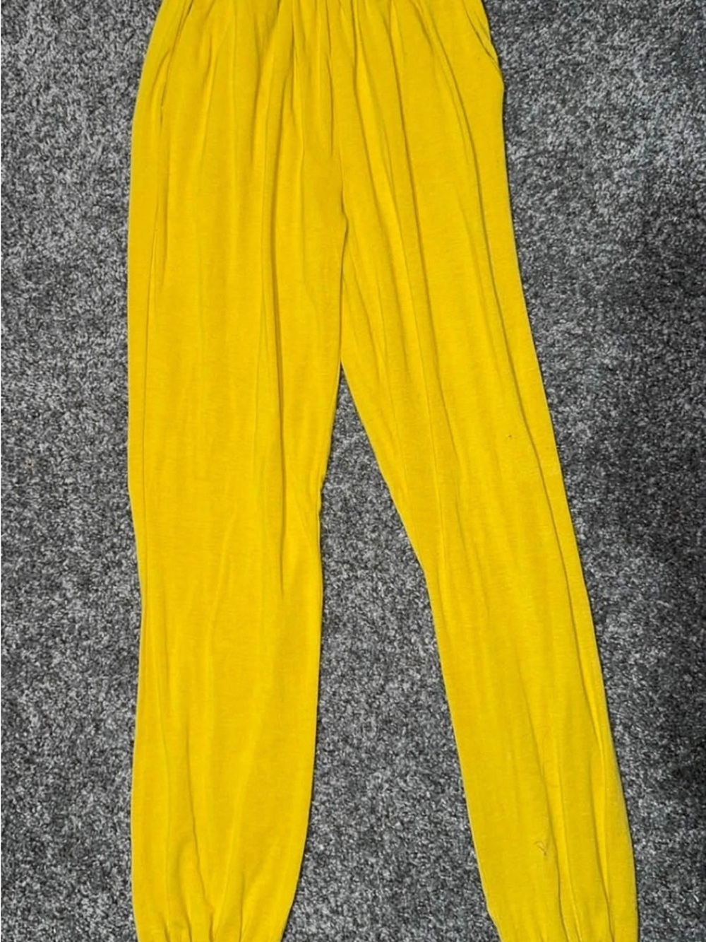 Mustard Color Smocked Pants